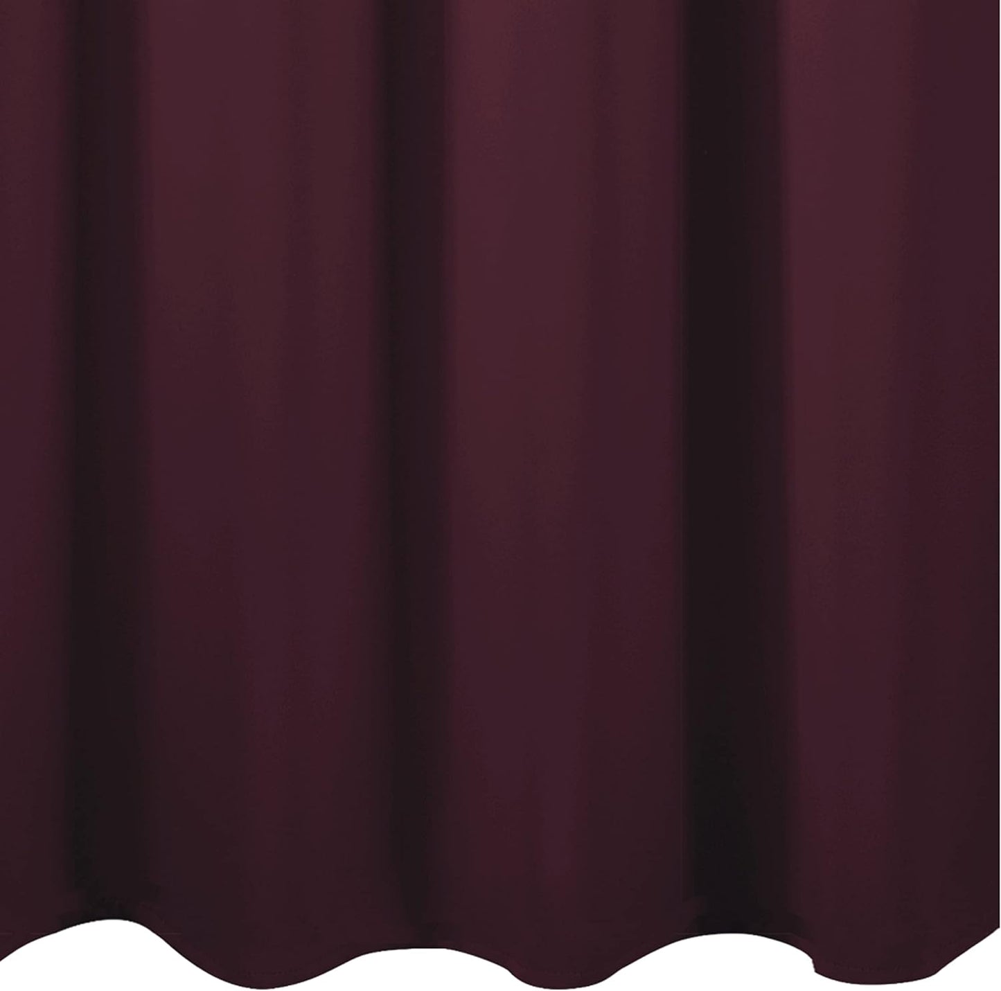 Draperie material tip Blackout culoare Bordo croita cu rejansa pentru sina sau galerie, carlige sina by SeReDesign