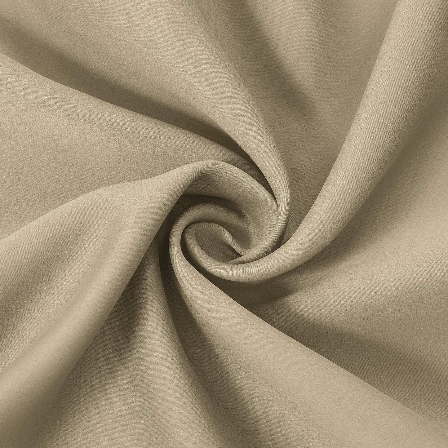 Draperie material tip Blackout culoare Bej croita cu rejansa pentru sina sau galerie, carlige sina by SeReDesign