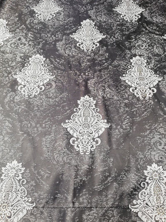 Draperie baroc culoare negru gri, cu rejansa by Seredesign | draperie-baroc-culoare-negru-gri-cu-rejansa-by-seredesign | Draperii | seredesign.ro