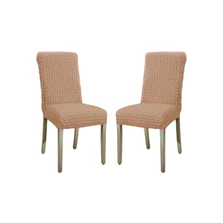 Set 6 huse universale pentru scaun, fara volan, culoare Crem Natur