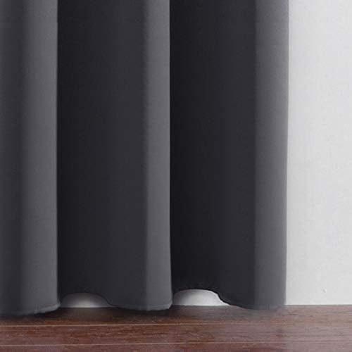 Draperie material tip Blackout culoare Gri croita cu rejansa pentru sina sau galerie, carlige sina by SeReDesign