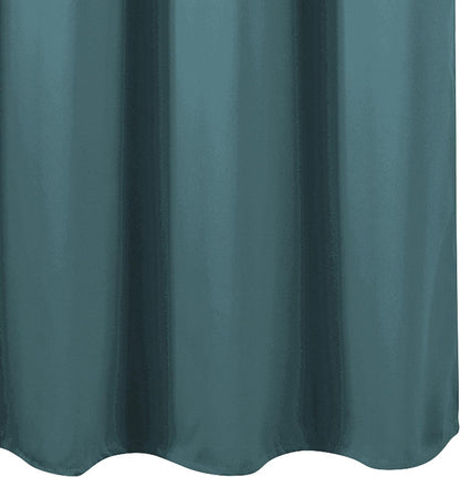 Draperie material tip Blackout culoare Turcoaz Deschis croita cu rejansa pentru sina sau galerie, carlige sina by SeReDesign