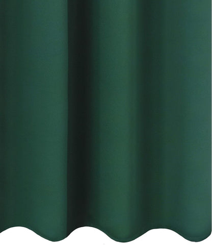 Draperie material tip Blackout culoare Verde Smarald croita cu rejansa pentru sina sau galerie, carlige sina by SeReDesign