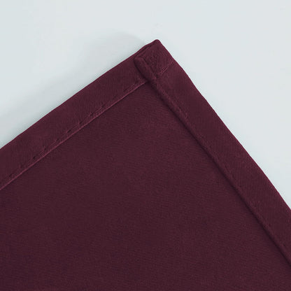Draperie material tip Blackout culoare Bordo croita cu rejansa pentru sina sau galerie, carlige sina by SeReDesign