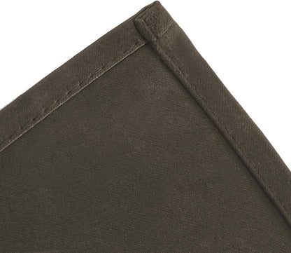 Draperie material tip Blackout culoare Maro croita cu rejansa pentru sina sau galerie, carlige sina by SeReDesign