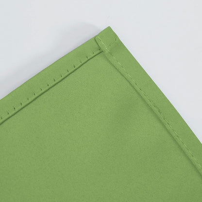 Draperie material tip Blackout culoare Verde Deshis croita cu rejansa pentru sina sau galerie, carlige sina by SeReDesign