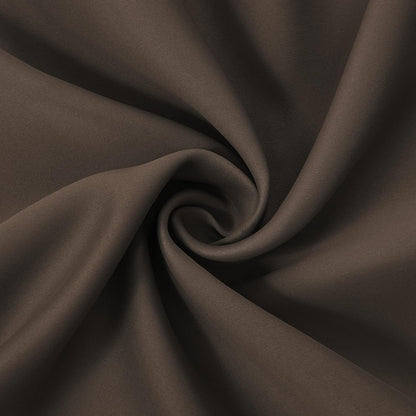 Draperie material tip Blackout culoare Maro croita cu rejansa pentru sina sau galerie, carlige sina by SeReDesign