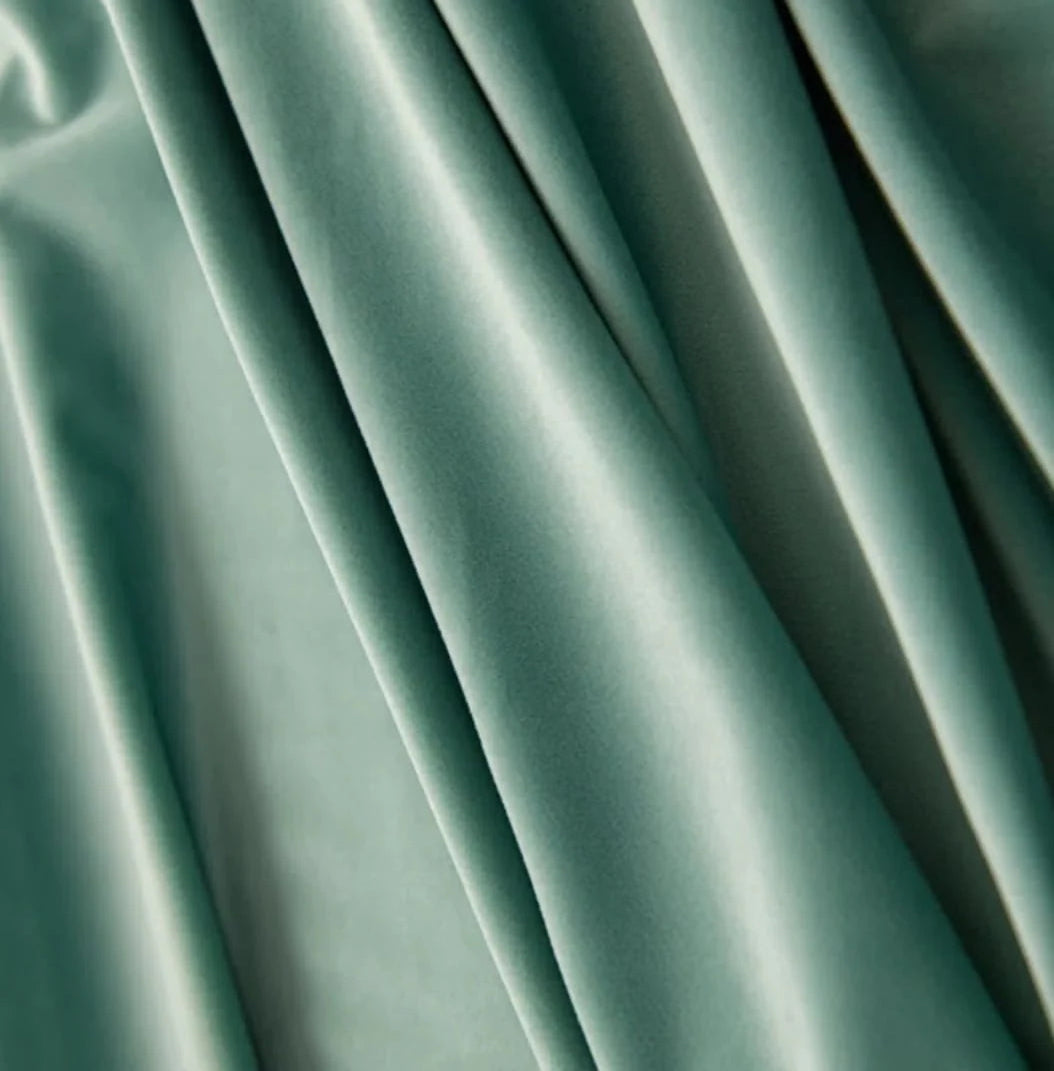 Draperie Catifea Blackout 100% culoare VERDE MENTA, croita la comanda