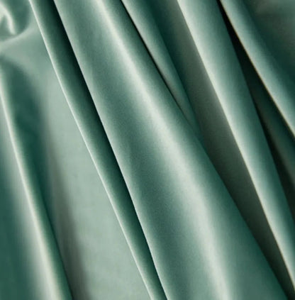 Draperie Catifea Blackout 100% culoare VERDE MENTA, croita la comanda