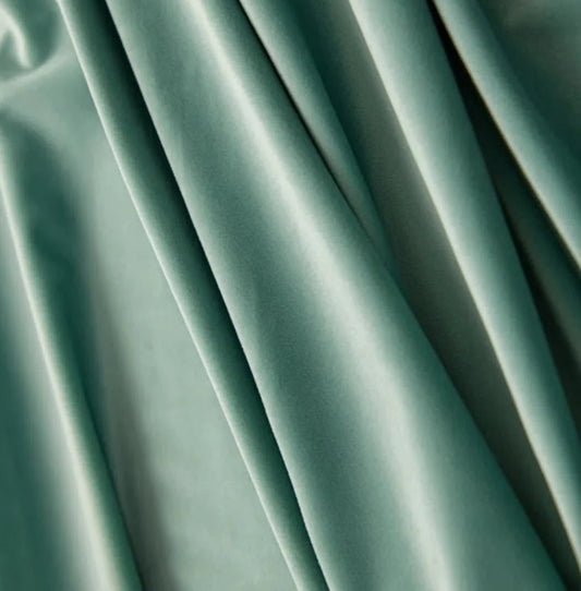 Draperie Catifea Blackout 100% culoare VERDE MENTA, croita la comanda