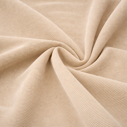 Draperie Velvet Premium – Catifea Raiat Fin Culoare Bej