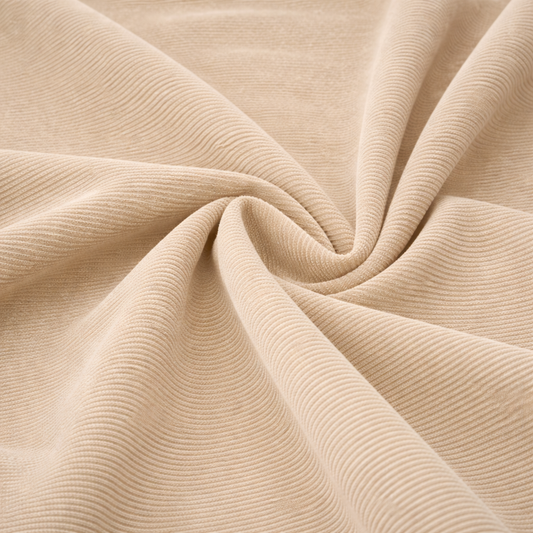 Draperie Velvet Premium – Catifea Raiat Fin Culoare Bej