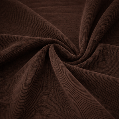 Draperie Velvet Premium – Catifea Raiat Fin Culoare Maro Wange