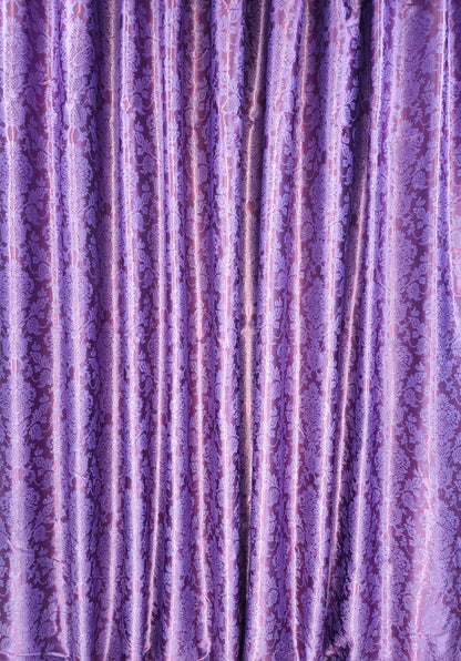 Draperie Blackout Barok culoare Mov inchis croita cu rejansa pentru sina sau galerie, carlige sina by SeReDesign
