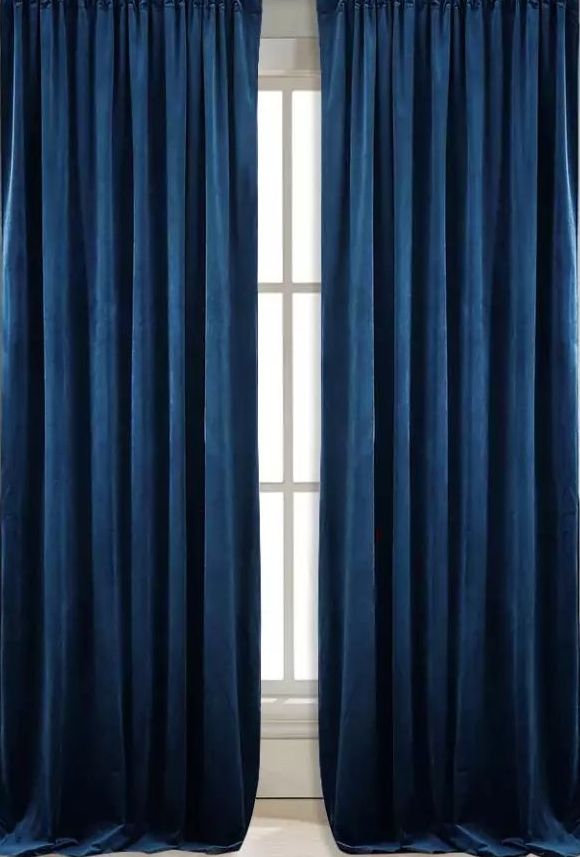 Draperie Catifea culoare Albastru Imperial, croita cu rejansa pentru sina sau galerie, carlige sina by SeReDesign | draperie-catifea-culoare-albastru-imperial-croita-cu-rejansa-pentru-sina-sau-galerie-carlige-sina-by-seredesign | Draperii | seredesign.ro