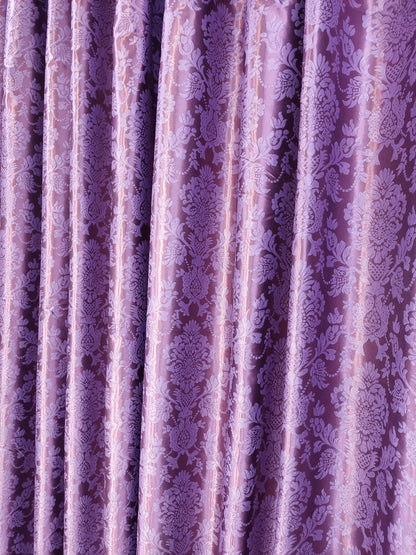 Draperie Blackout Barok culoare Mov inchis croita cu rejansa pentru sina sau galerie, carlige sina by SeReDesign