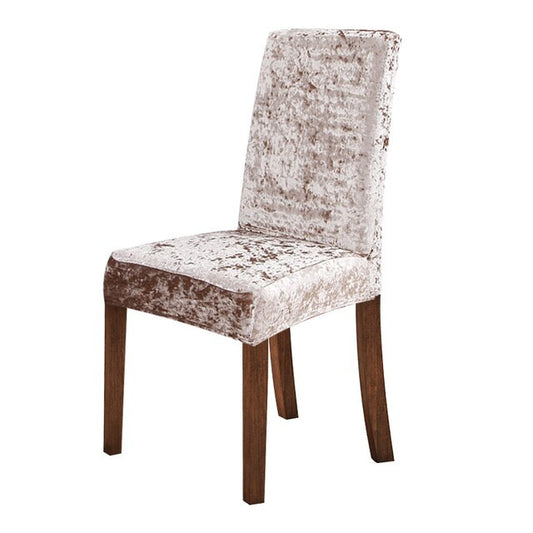 Set 6 Huse Catifelate pentru Scaune culoare Grej