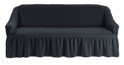 Husa Elastica si Creponata, Canapea 3 Locuri, cu volan culoare Albastru Fume | husa-elastica-si-creponata-canapea-3-locuri-cu-volan-culoare-albastru-fume | Huse | seredesign.ro