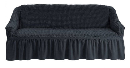 Husa Elastica si Creponata, Canapea 2 Locuri, cu volan culoare Albastru Fume | husa-elastica-si-creponata-canapea-2-locuri-cu-volan-culoare-albastru-fume | Huse | seredesign.ro