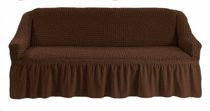 Husa Elastica si Creponata, Canapea 3 Locuri, cu volan culoare Maro | husa-elastica-si-creponata-canapea-3-locuri-cu-volan-culoare-maro | Huse | seredesign.ro