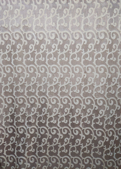 Draperie Tafta Dubla culoare bej cu insertii brocart crem, croite cu rejansa sina(carlige incluse) sau rejansa galerie by Seredesign