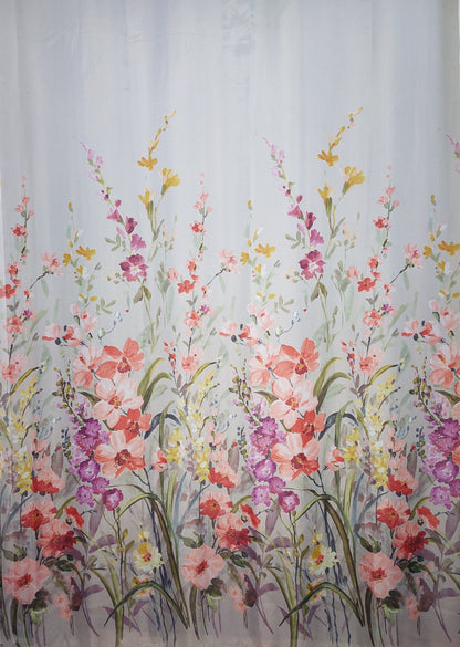 Perdea voal Spring culoare ivoire, croita cu rejansa pentru sina sau galerie, carlige sina by SeReDesign