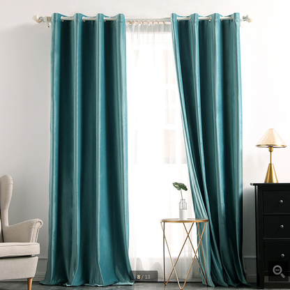 Draperie Catifea culoare Turcoaz Deschis, croita cu rejansa pentru sina sau galerie, carlige sina by SeReDesign | draperie-catifea-culoare-turcoaz-deschis-croita-cu-rejansa-pentru-sina-sau-galerie-carlige-sina-by-seredesign | Draperii | seredesign.ro
