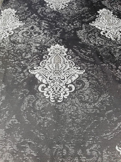 Draperie baroc culoare negru gri, cu rejansa by Seredesign | draperie-baroc-culoare-negru-gri-cu-rejansa-by-seredesign | Draperii | seredesign.ro