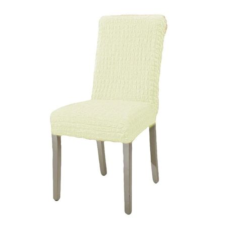 Set 6 huse universale pentru scaun, fara volan, culoare Alb Unt