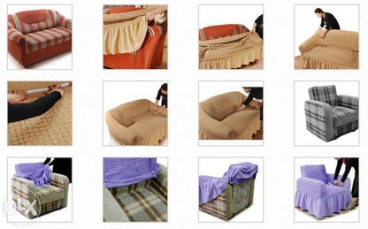 Husa Elastica si Creponata Canapea Coltar, Fara volan culoare Gri | husa-elastica-si-creponata-canapea-coltar-fara-volan-culoare-gri | Huse | seredesign.ro